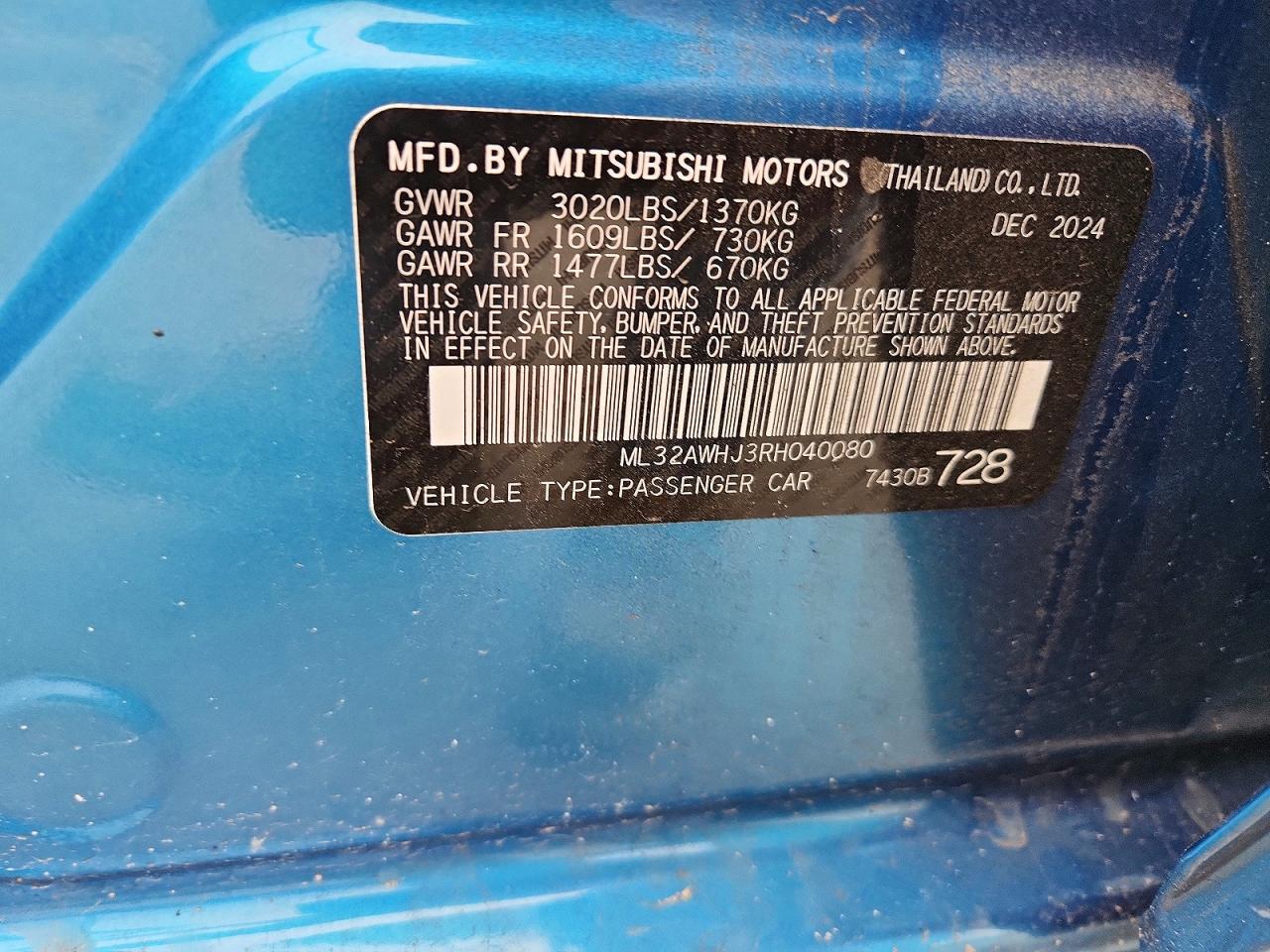 2024 MITSUBISHI MIRAGE SE photo 23