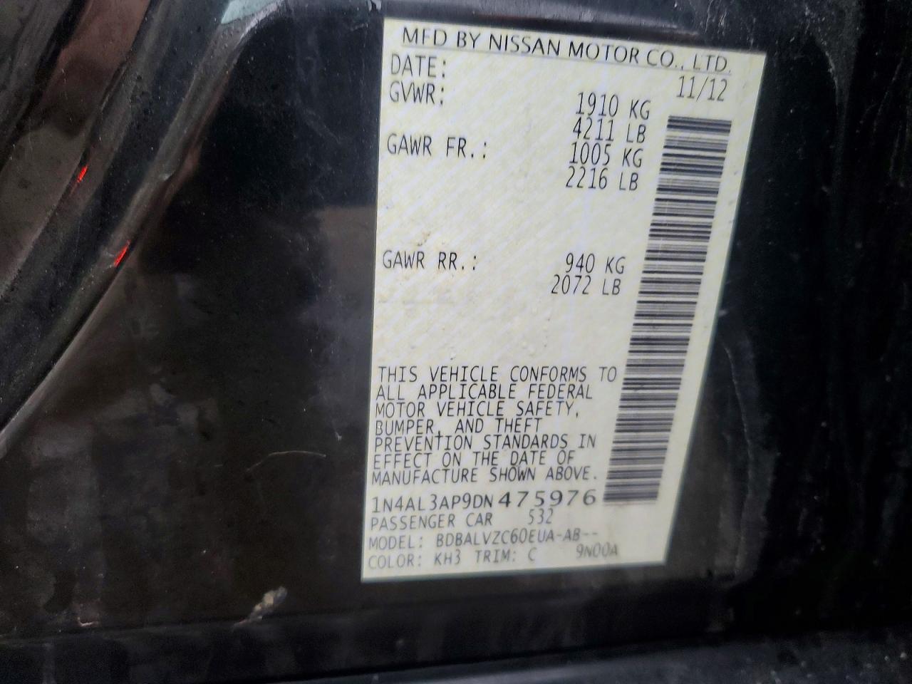 2013 NISSAN ALTIMA 2.5 photo 34