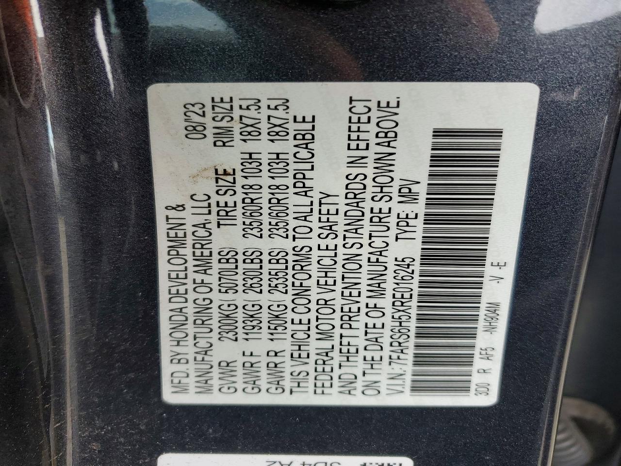 2024 HONDA CR-V SPORT photo 13