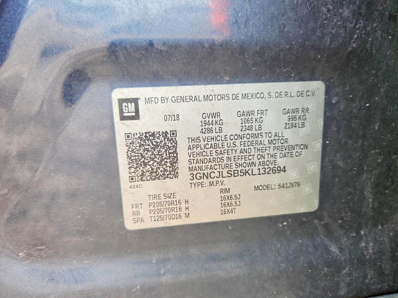 2019 CHEVROLET TRAX 1LT photo 25