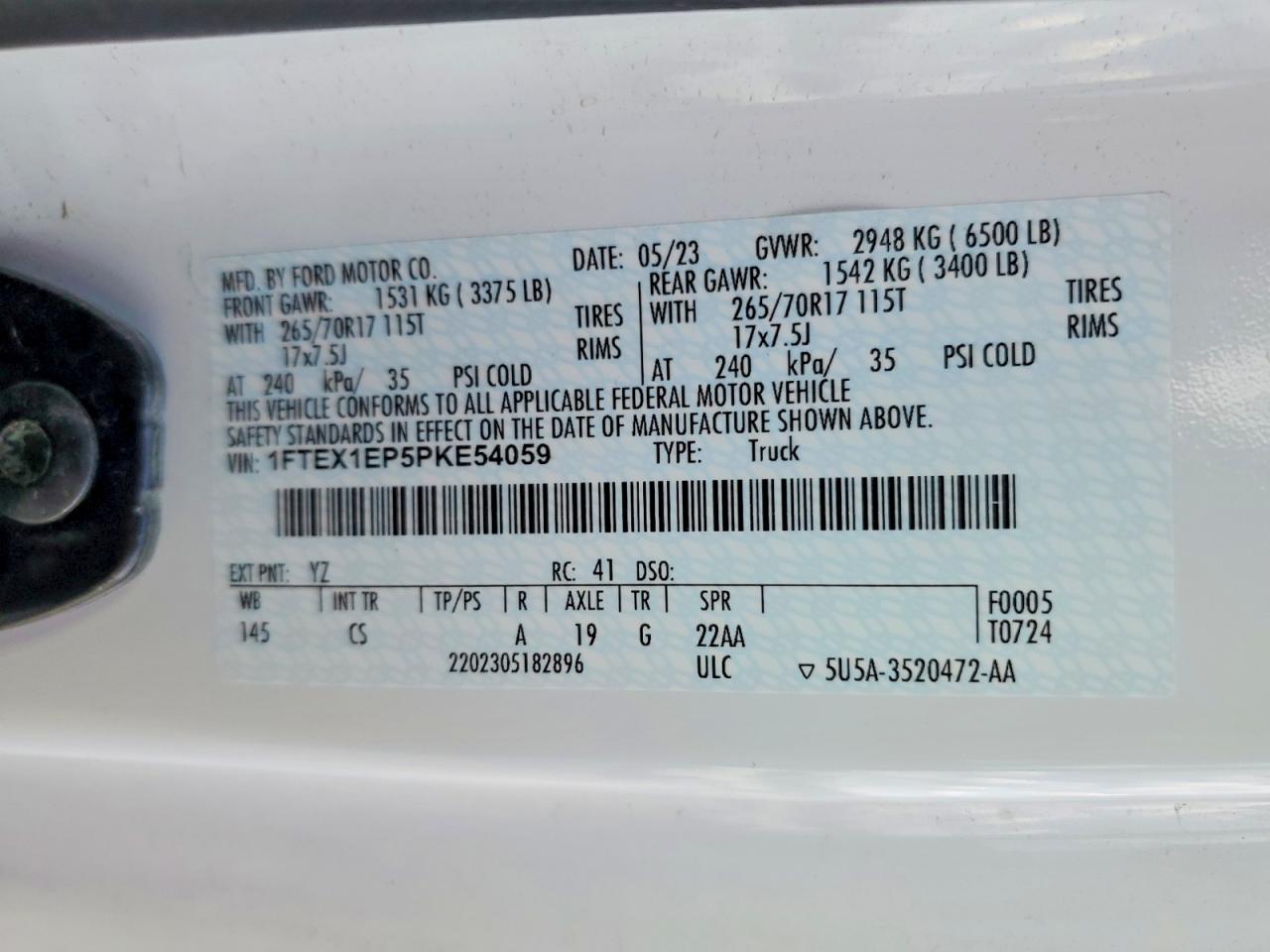2023 FORD F150 SUPER CAB photo 23