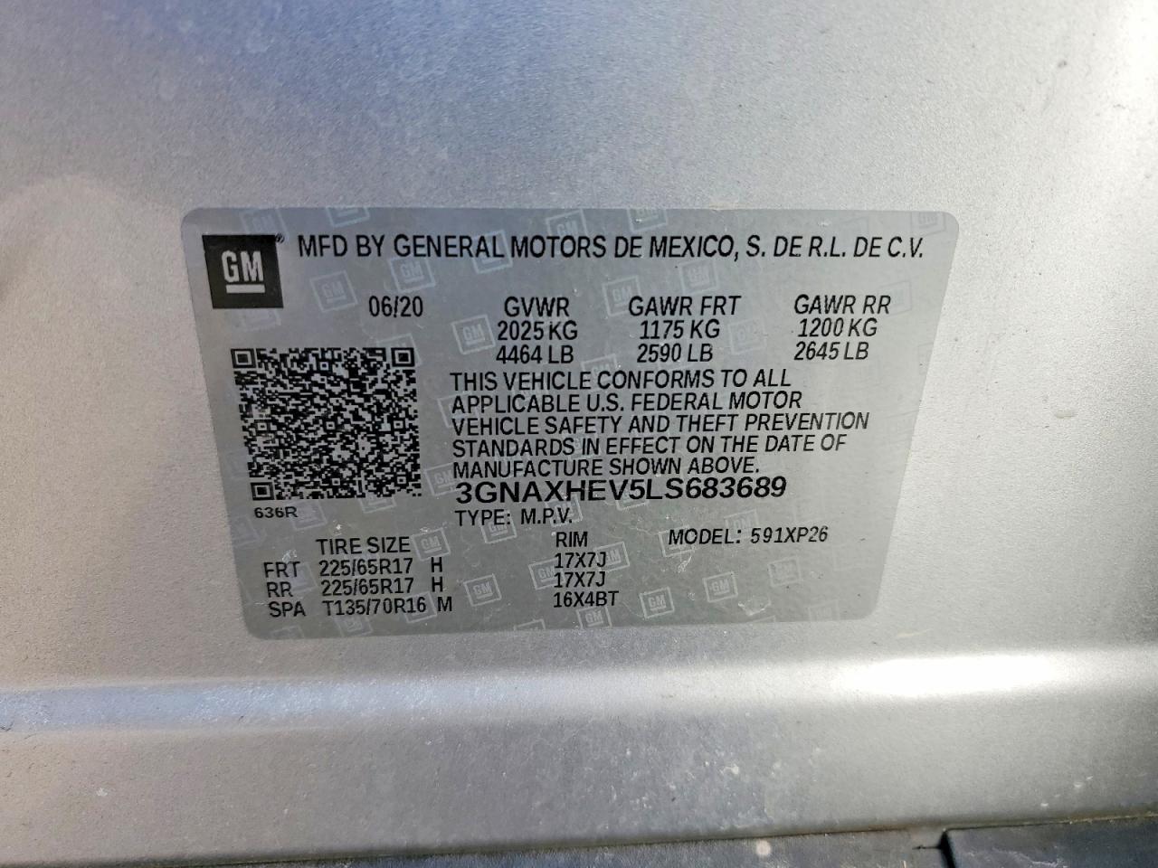 2020 CHEVROLET EQUINOX LS photo 23