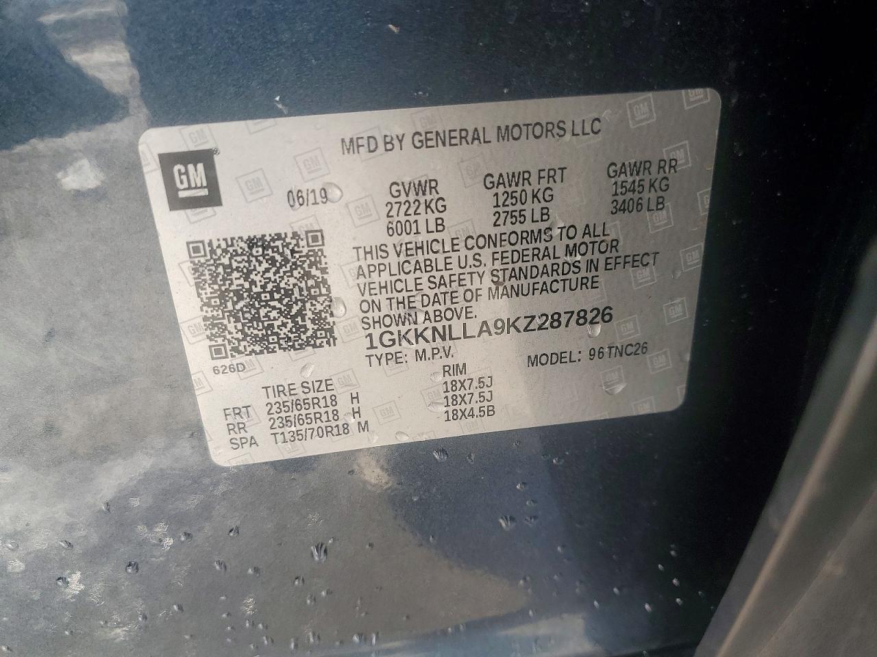2019 GMC ACADIA SLE photo 37