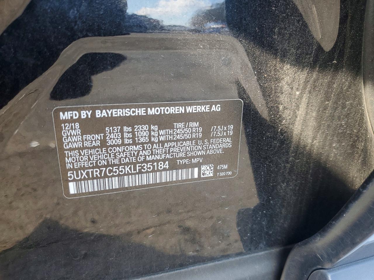 2019 BMW X3 SDRIVE30I photo 14