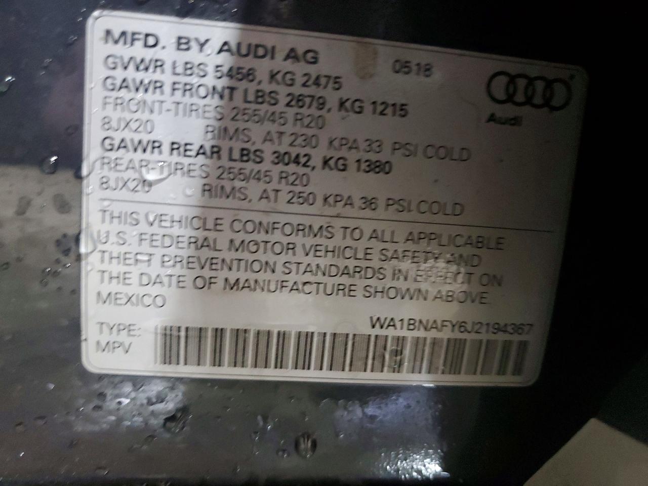 2018 AUDI Q5 PREMIUM PLUS photo 37