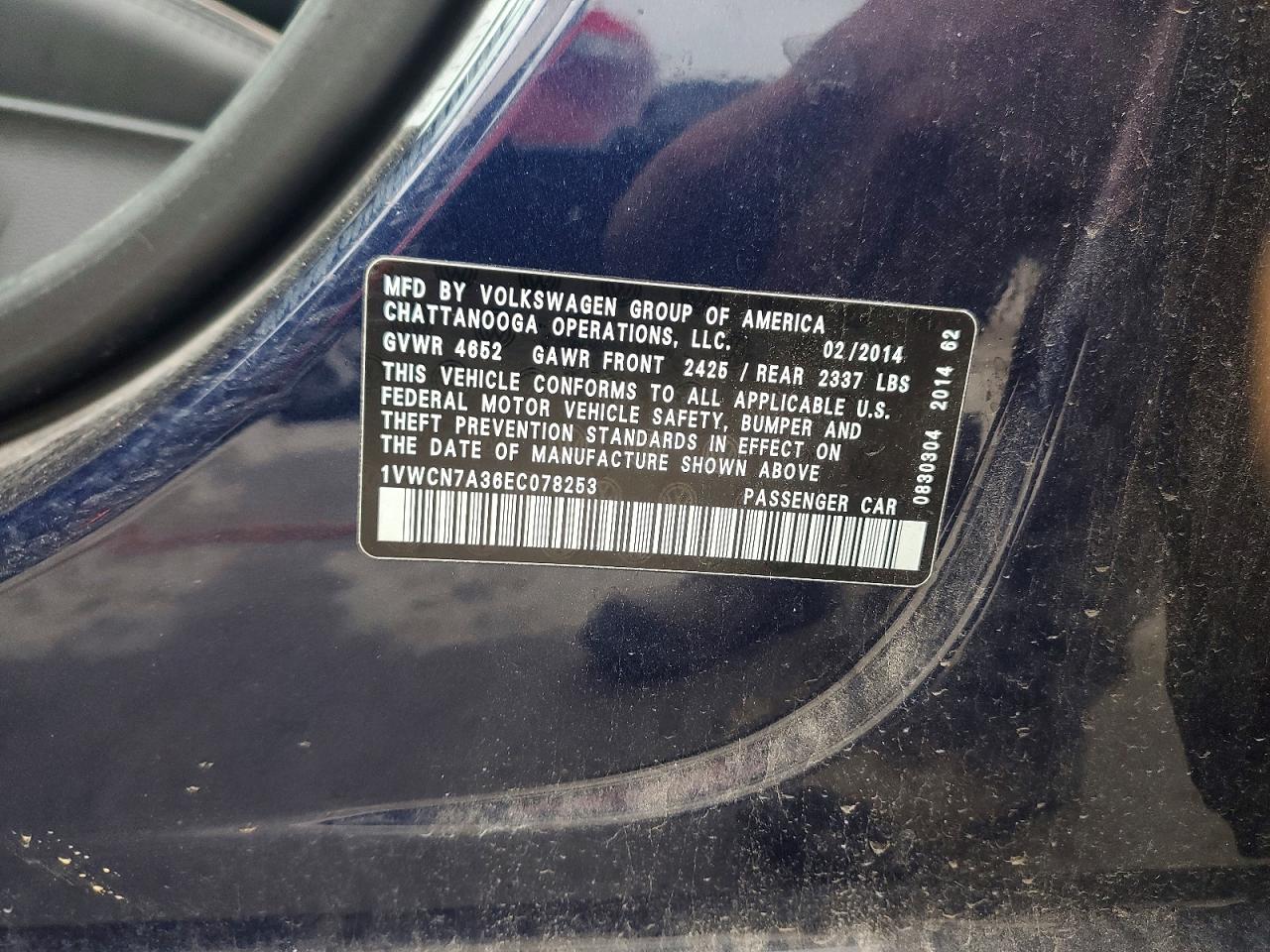 2014 VOLKSWAGEN PASSAT SEL photo 25