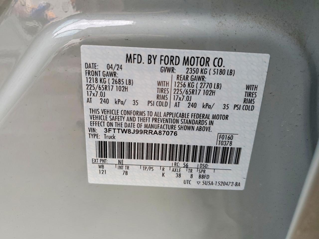2024 FORD MAVERICK XLT photo 25