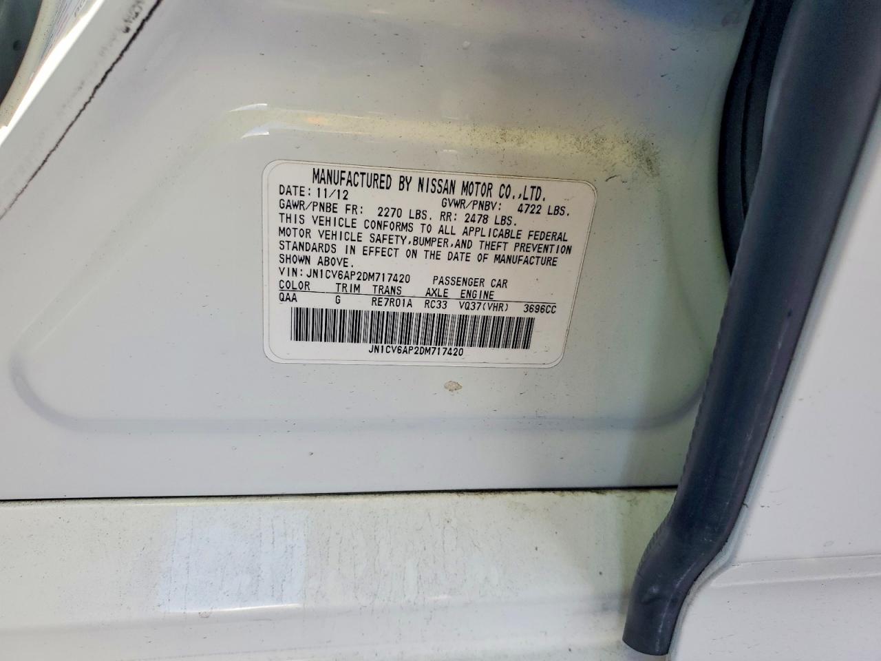 2013 INFINITI G37 BASE photo 23