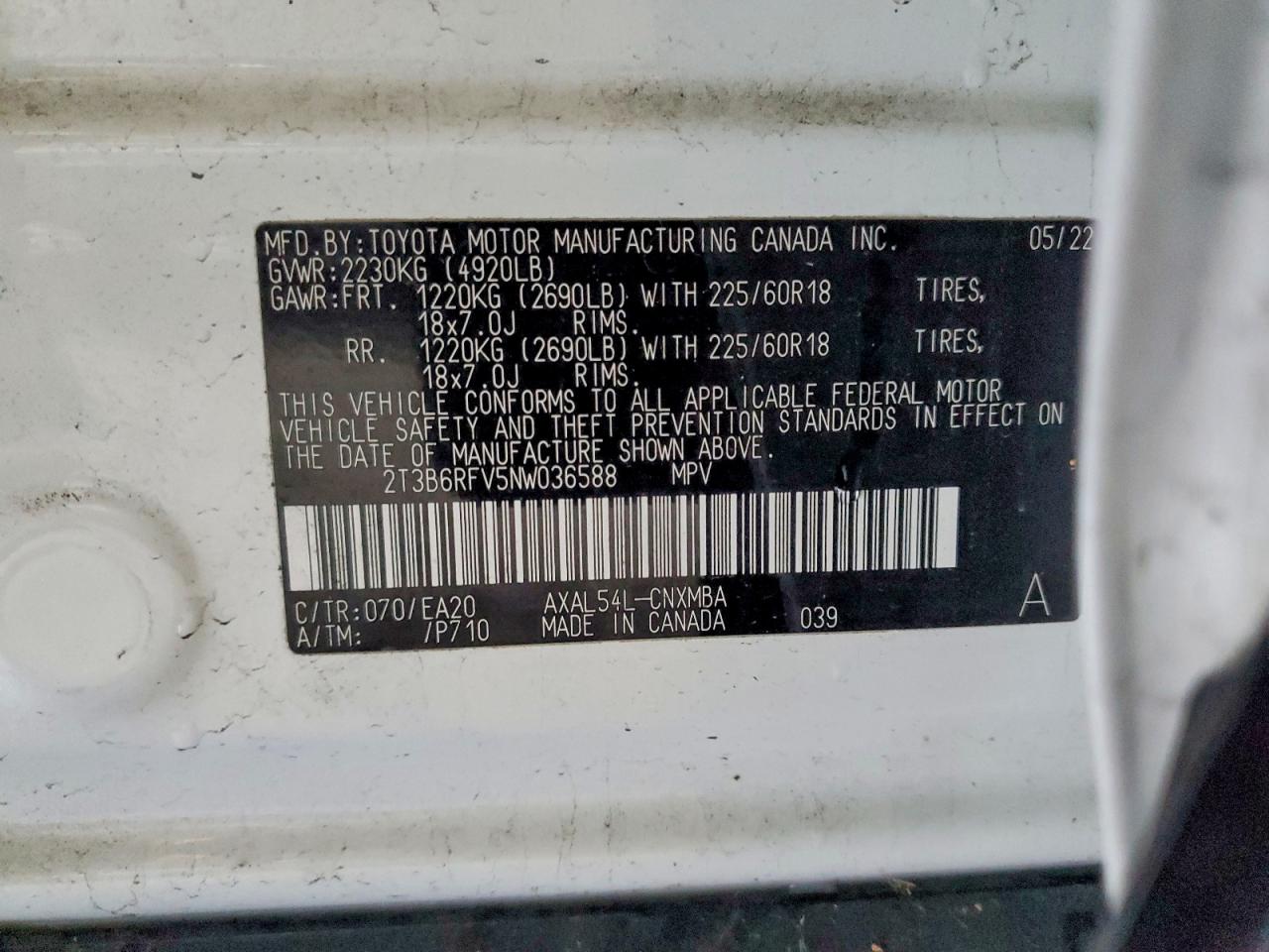 2022 TOYOTA RAV4 XLE PREMIUM photo 12
