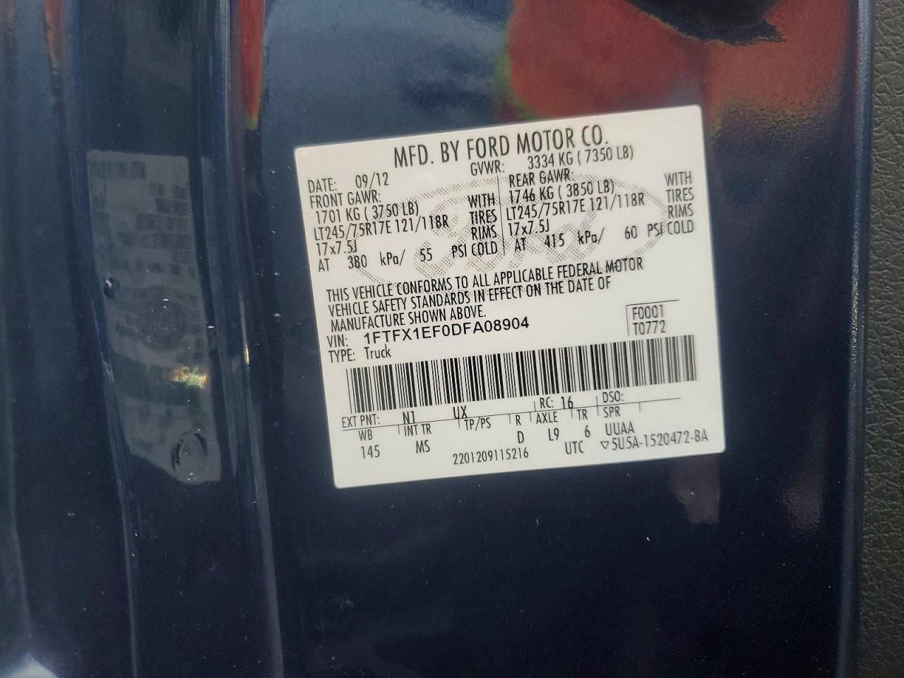 2013 FORD F150 SUPER CAB photo 12