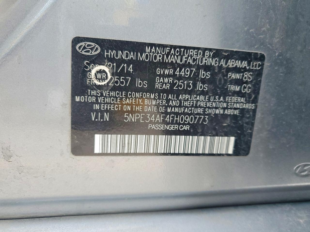 2015 HYUNDAI SONATA SPORT photo 23