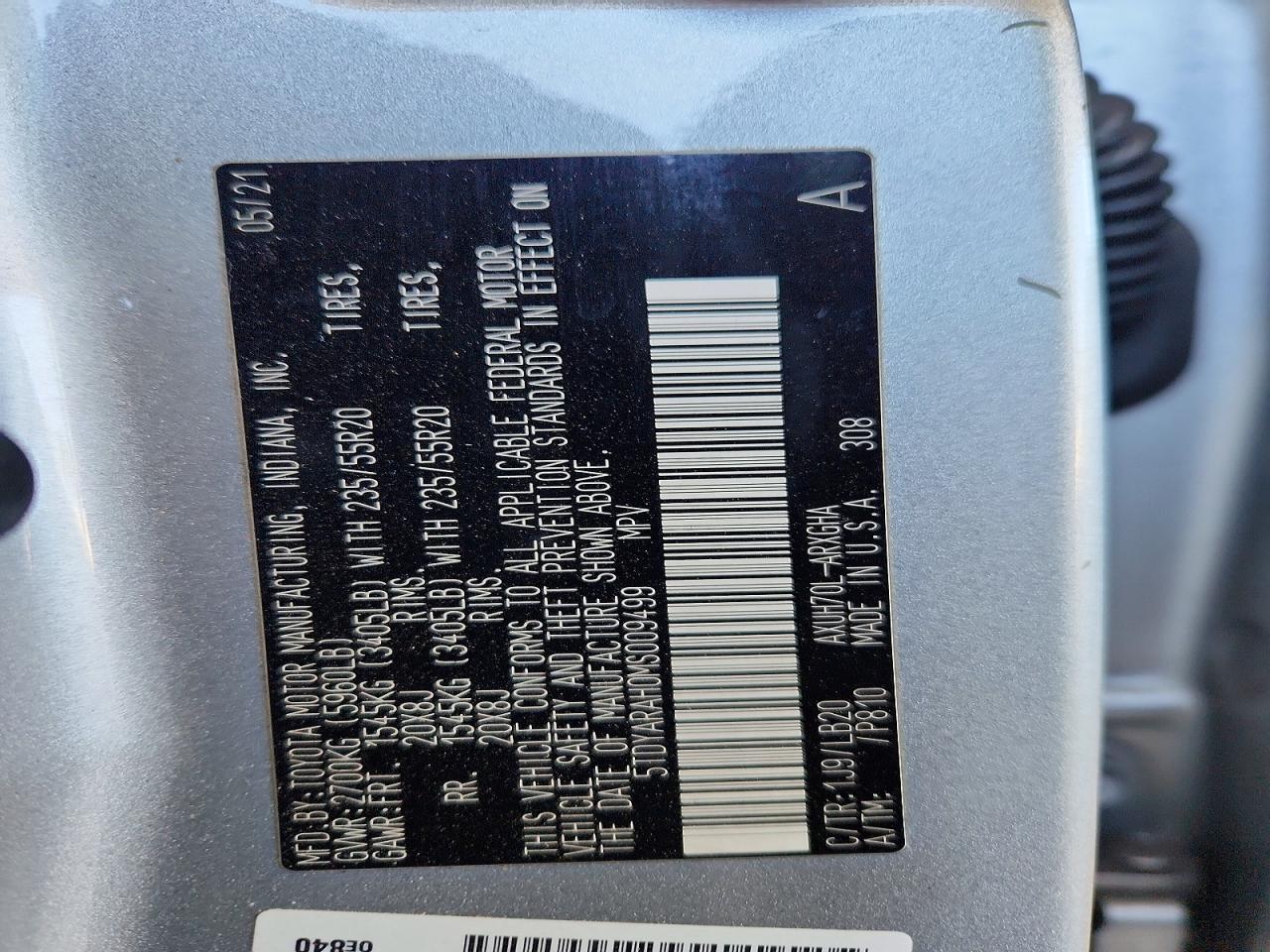 2021 TOYOTA HIGHLANDER HYBRID LIMITED photo 37