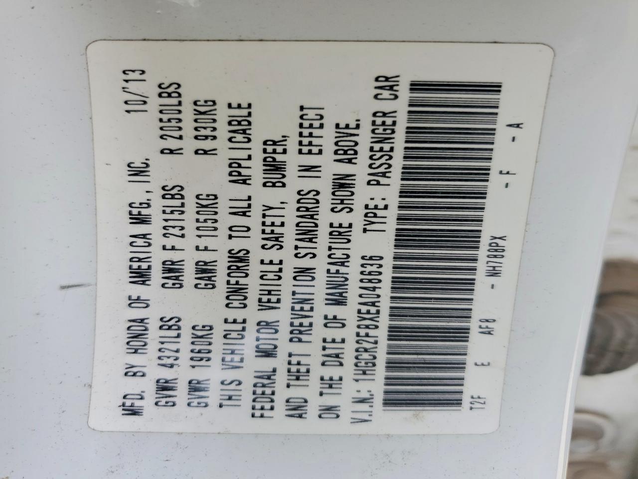 2014 HONDA ACCORD EXL photo 23