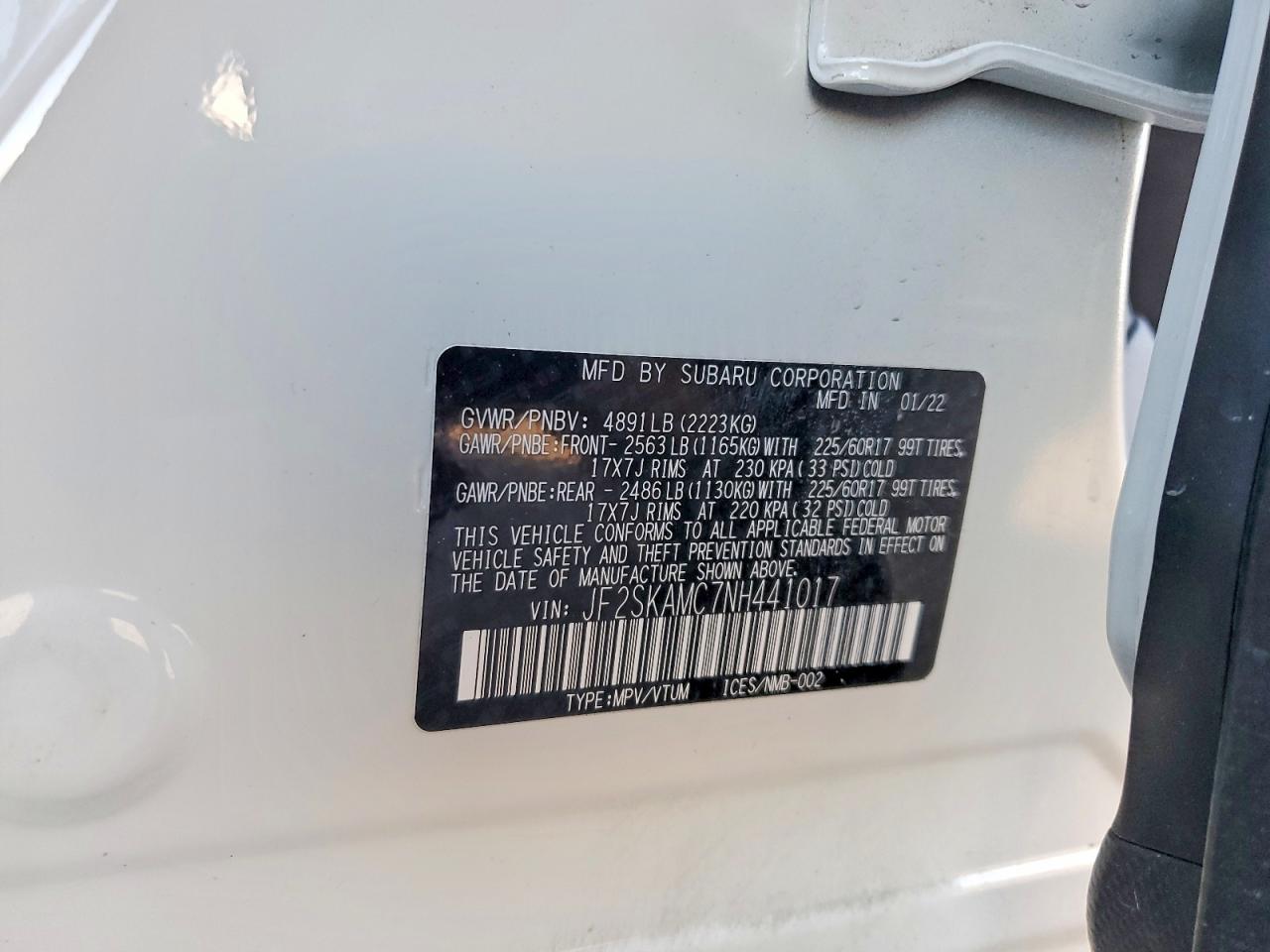2022 SUBARU FORESTER WILDERNESS photo 13