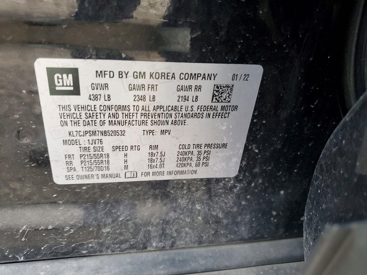 2022 CHEVROLET TRAX 1LT photo 25