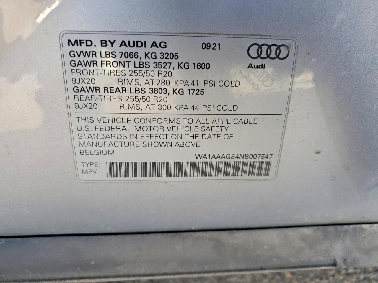 2022 AUDI E-TRON PREMIUM photo 27