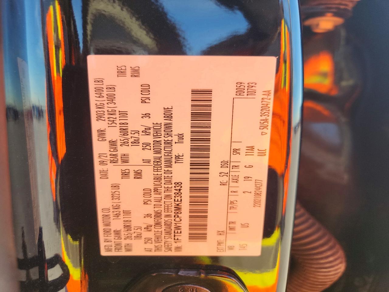 2021 FORD F150 SUPERCREW photo 23