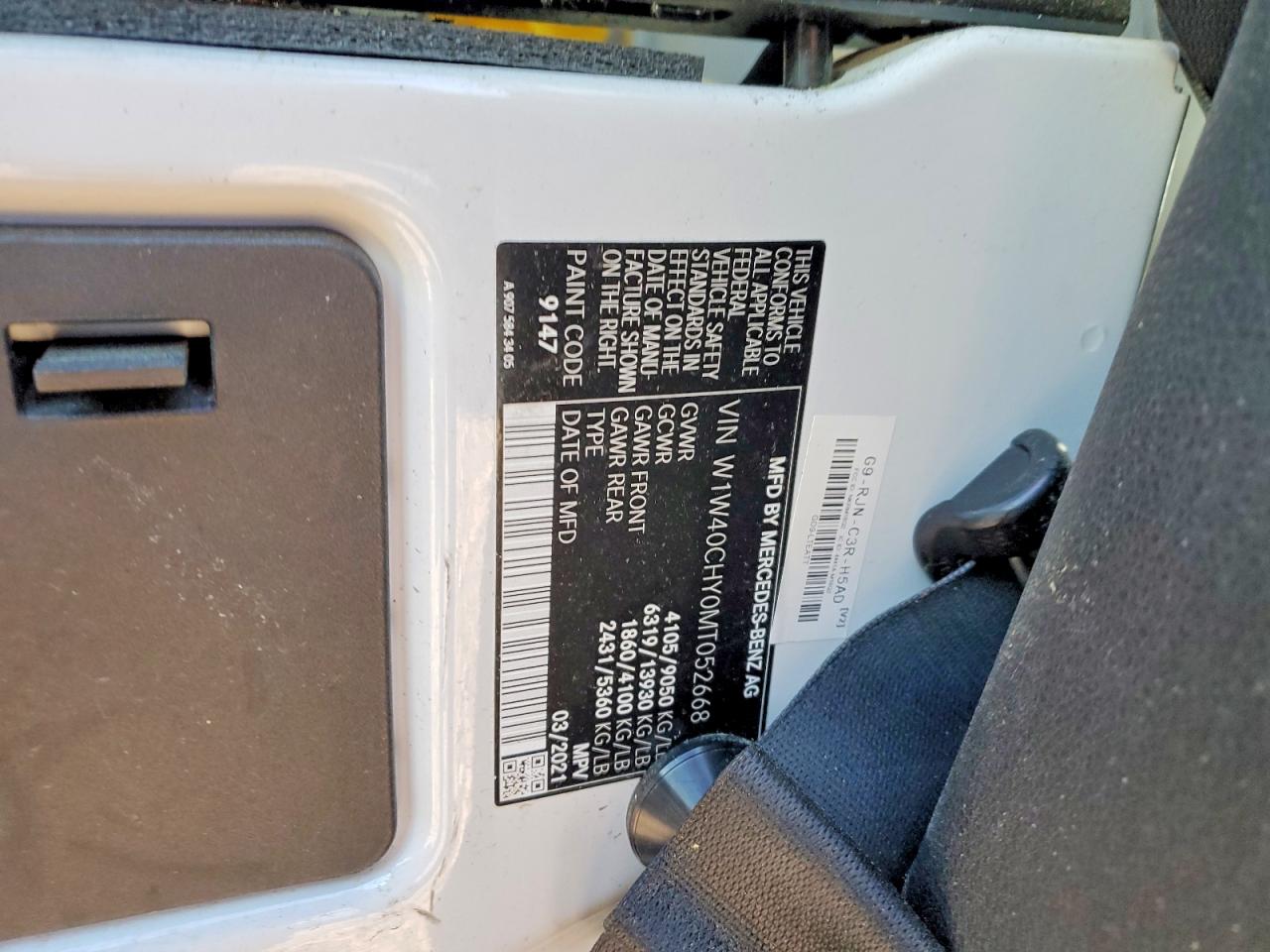 2021 MERCEDES BENZ SPRINTER 2500 UTILITY / SERVICE VAN photo 13