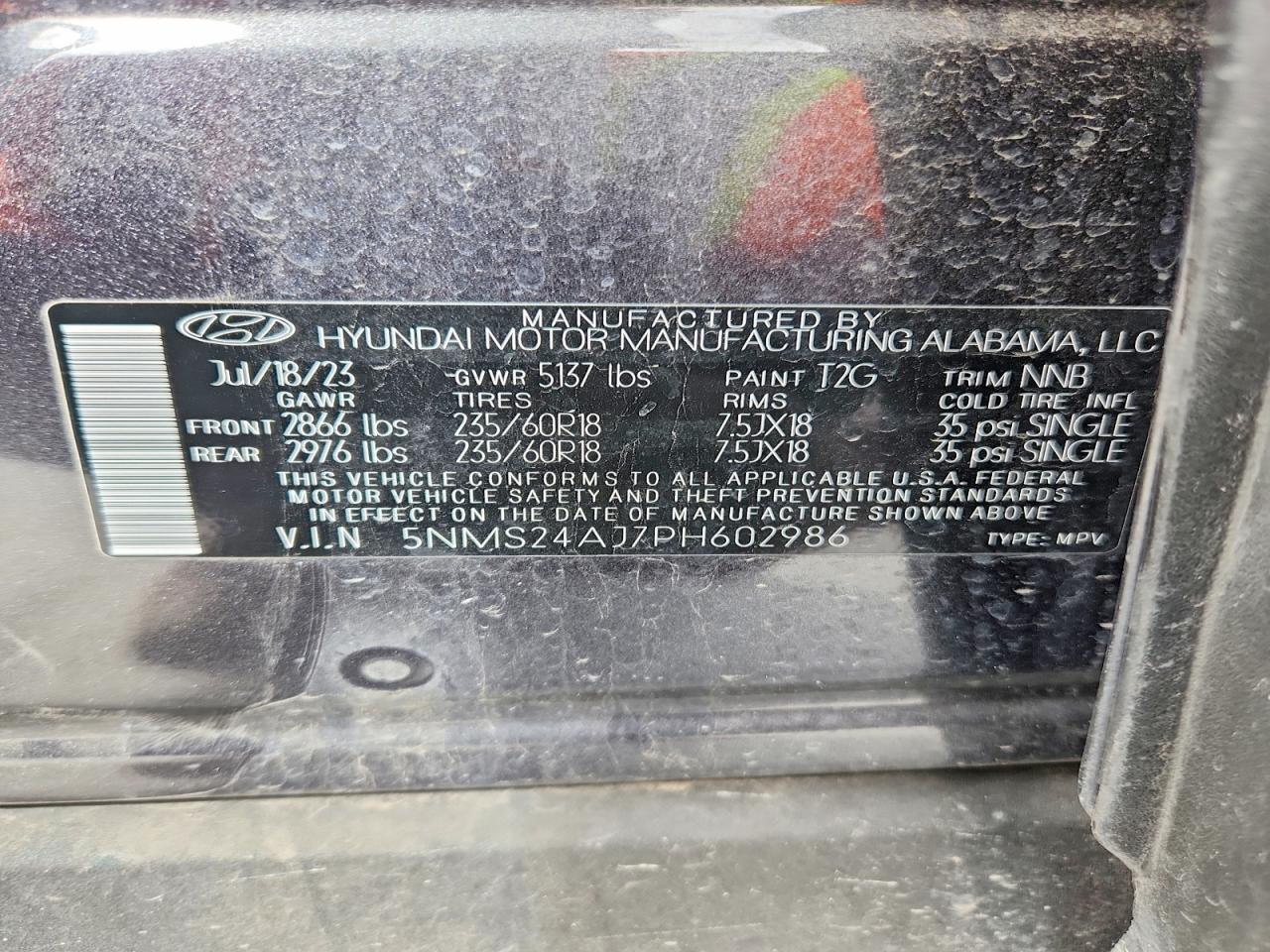 2023 HYUNDAI SANTA FE SEL photo 13
