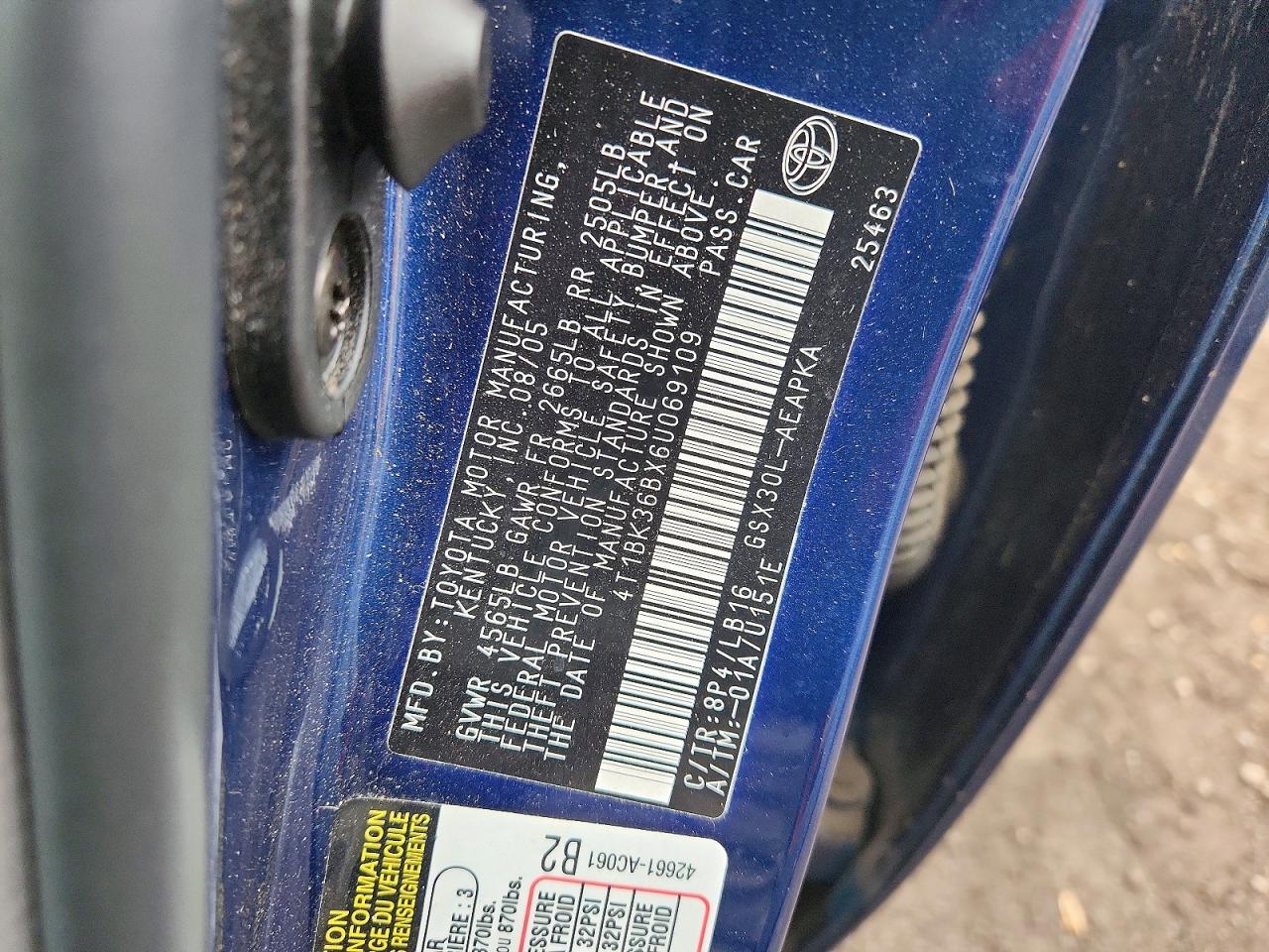2006 TOYOTA AVALON photo 23