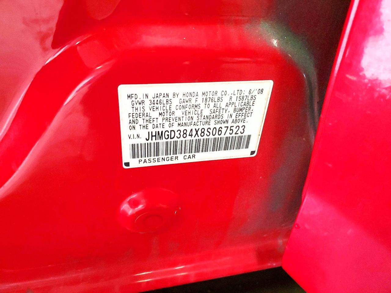 2008 HONDA FIT photo 37