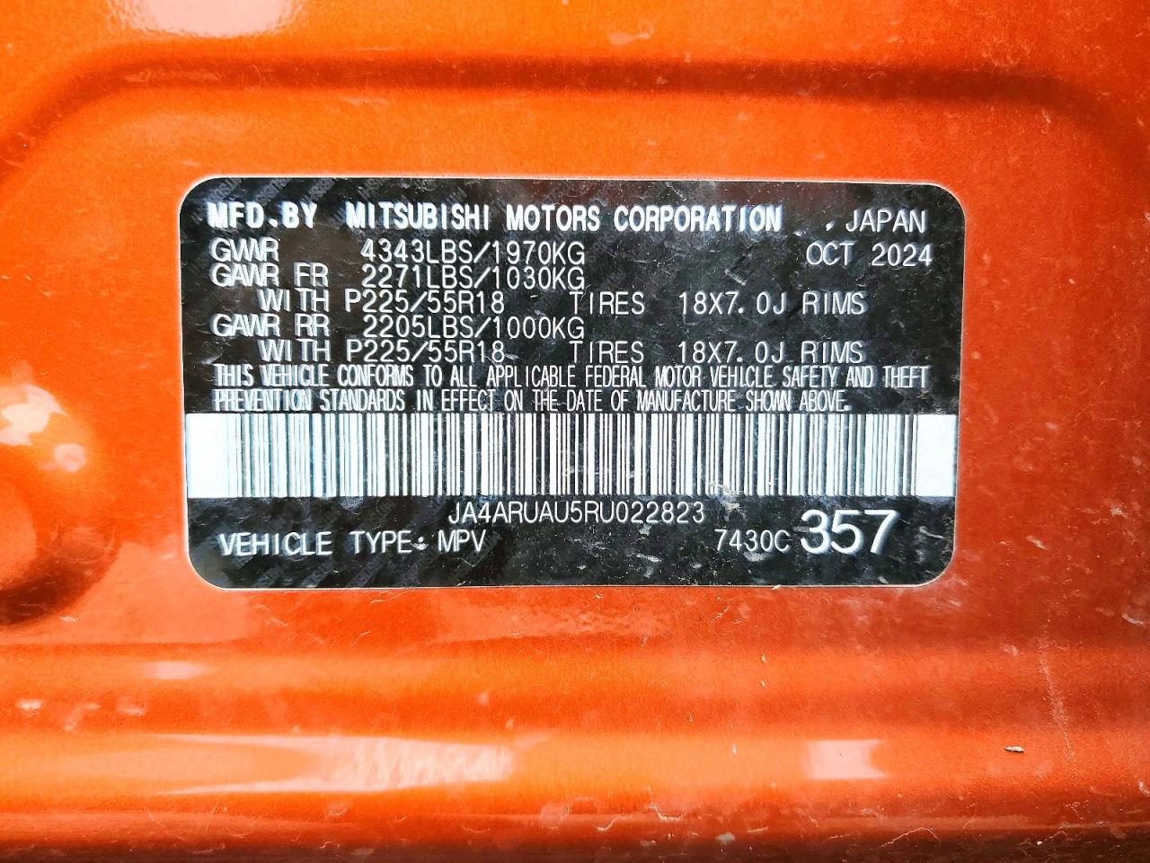 2024 MITSUBISHI OUTLANDER SPORT photo 14