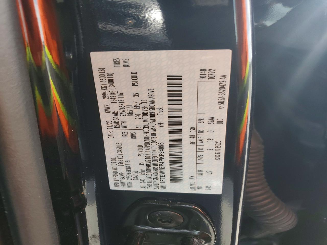 2023 FORD F150 SUPERCREW photo 12