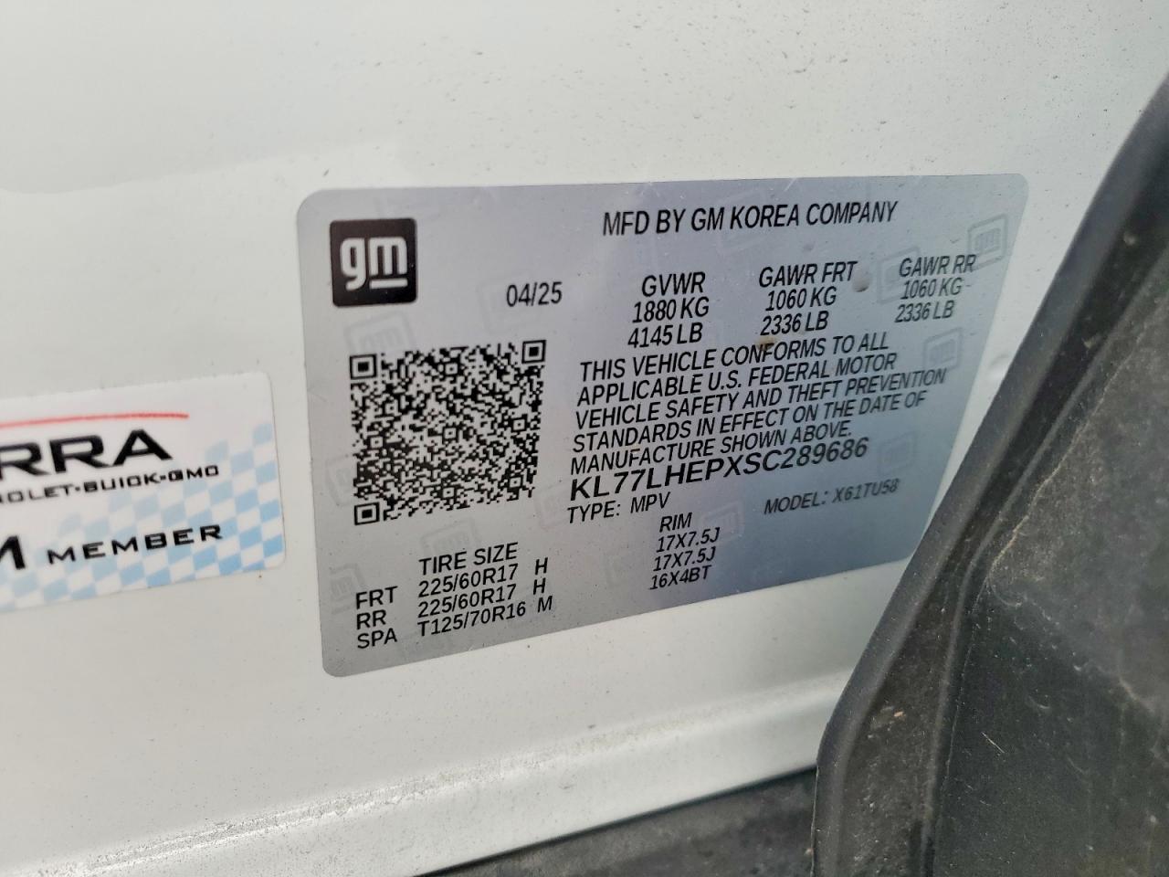2025 CHEVROLET TRAX 1LT photo 13
