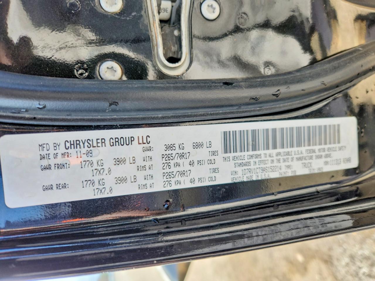 2010 DODGE RAM 1500 photo 12