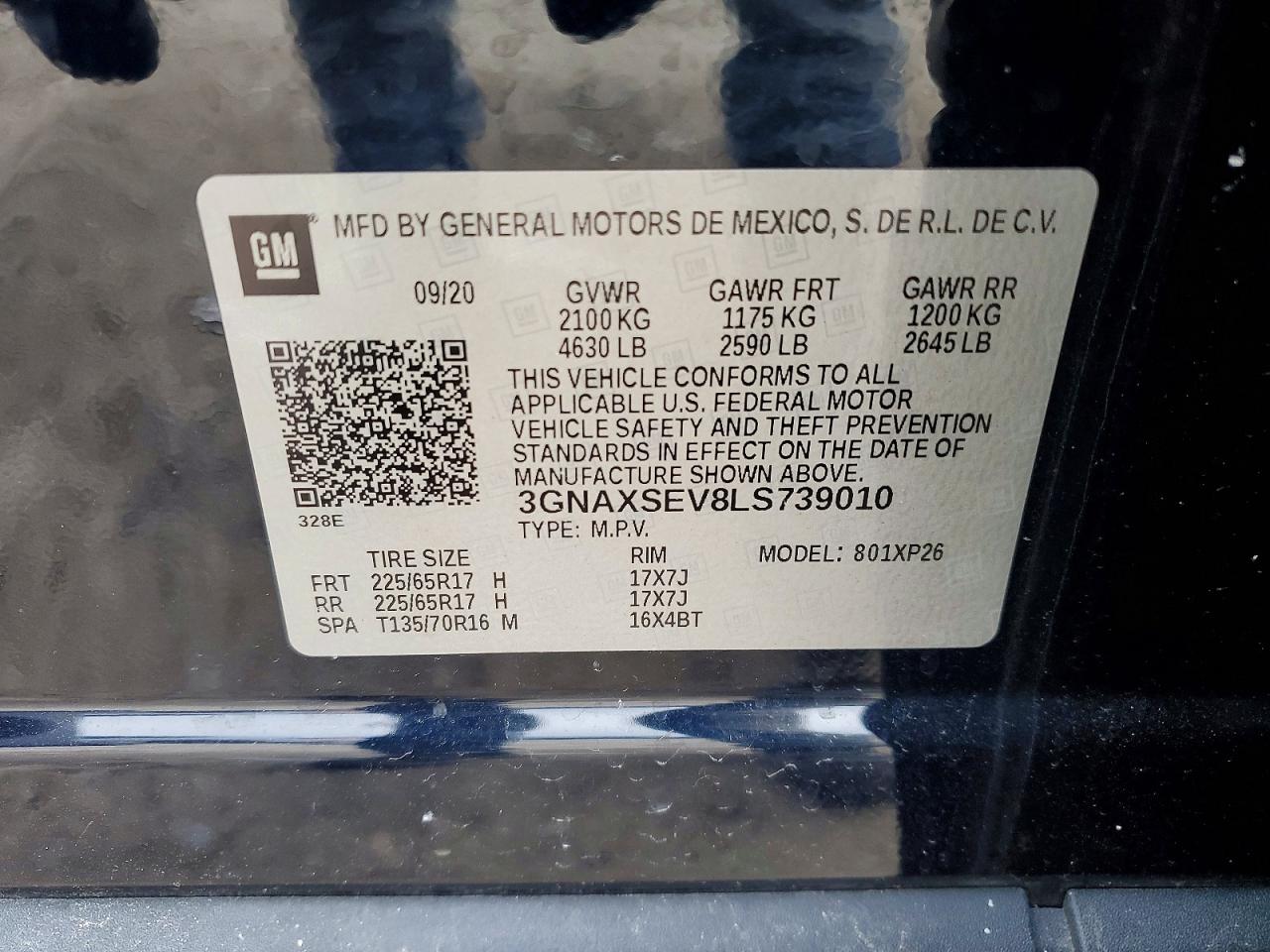 2020 CHEVROLET EQUINOX LS photo 25