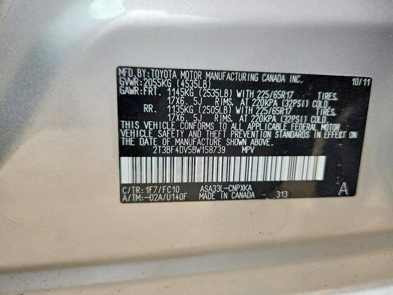 2011 TOYOTA RAV4 BASE photo 37