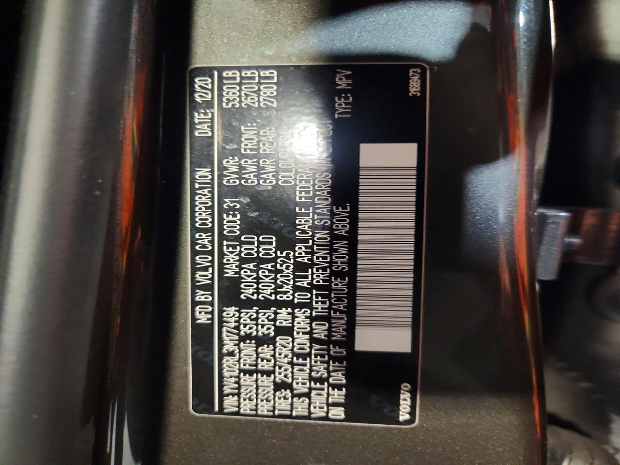 2021 VOLVO XC60 T5 INSCRIPTION photo 40