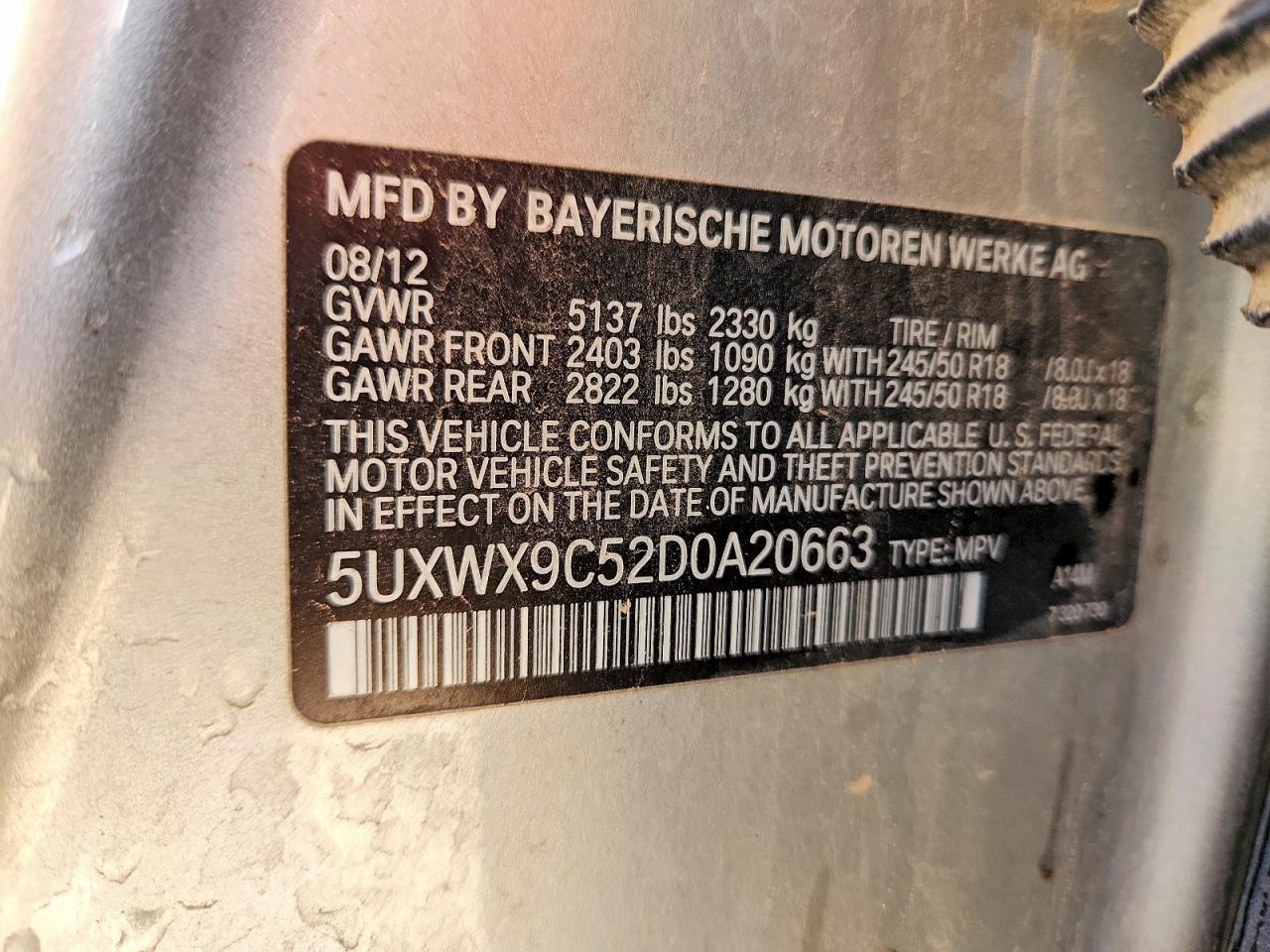2013 BMW X3 XDRIVE28I photo 13