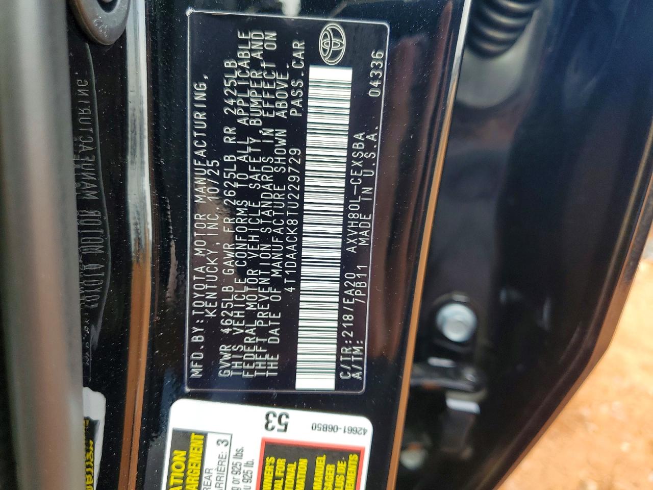 2026 TOYOTA CAMRY NIGHTSHADE photo 12