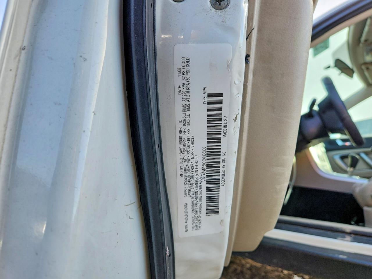 2009 SUBARU OUTBACK photo 23