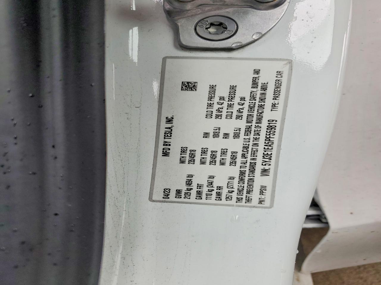 2023 TESLA MODEL 3 photo 23