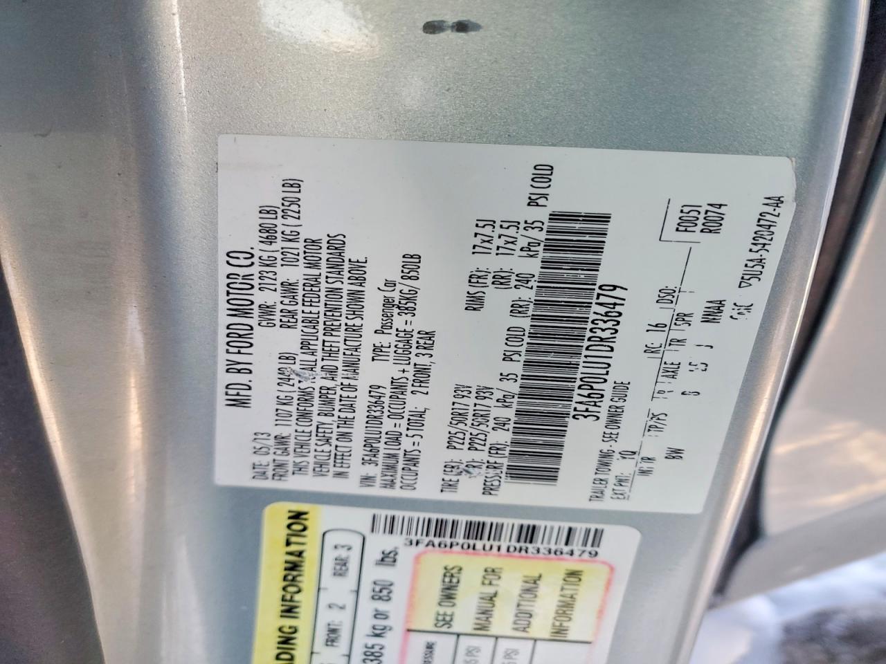 2013 FORD FUSION SE HYBRID photo 23