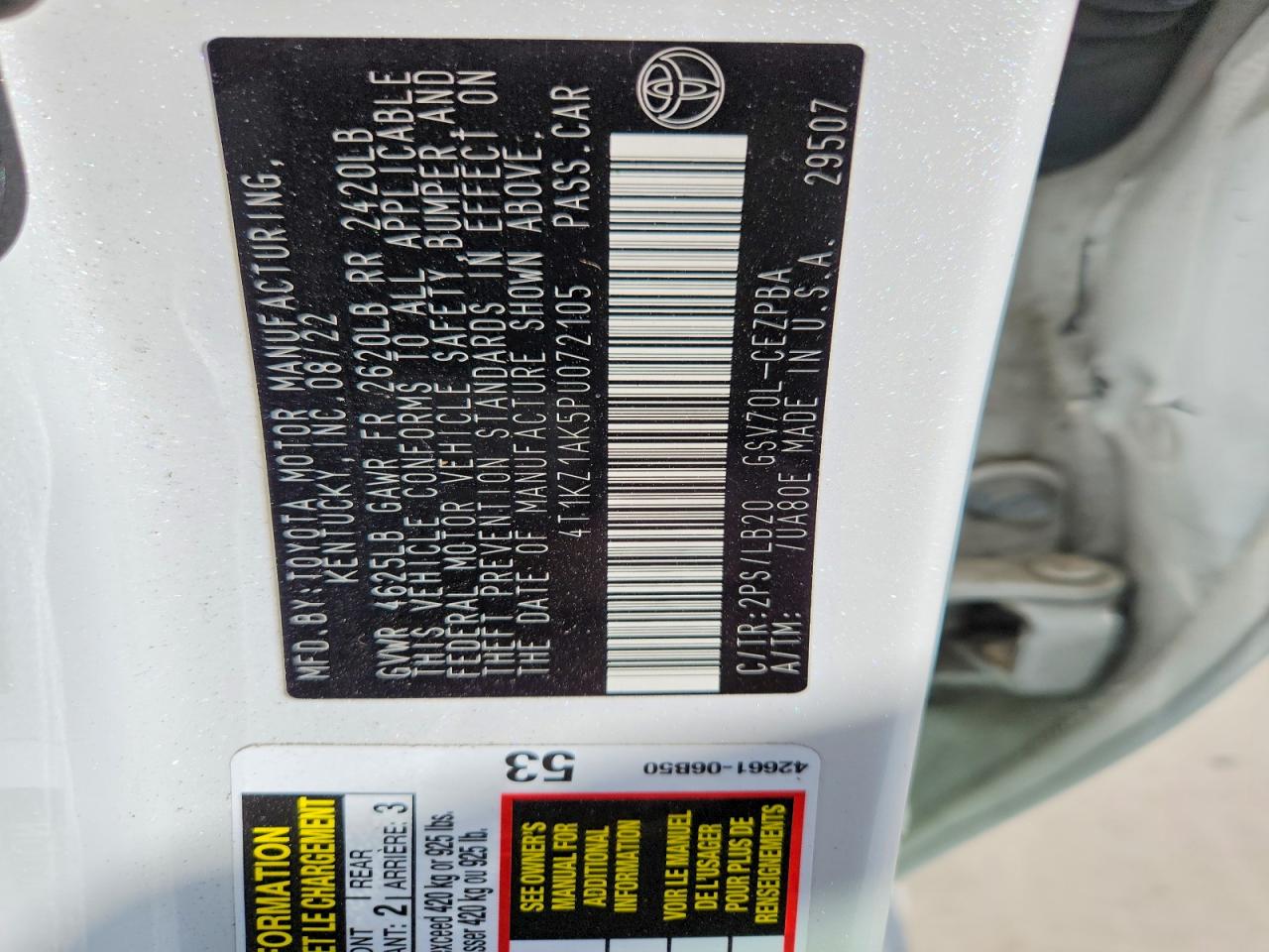 2023 TOYOTA CAMRY XSE photo 25