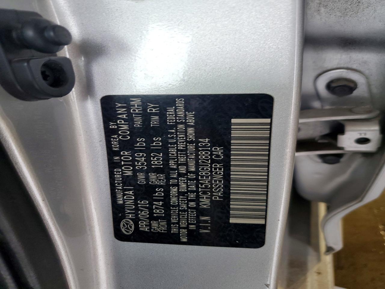 2016 HYUNDAI ACCENT SE photo 12