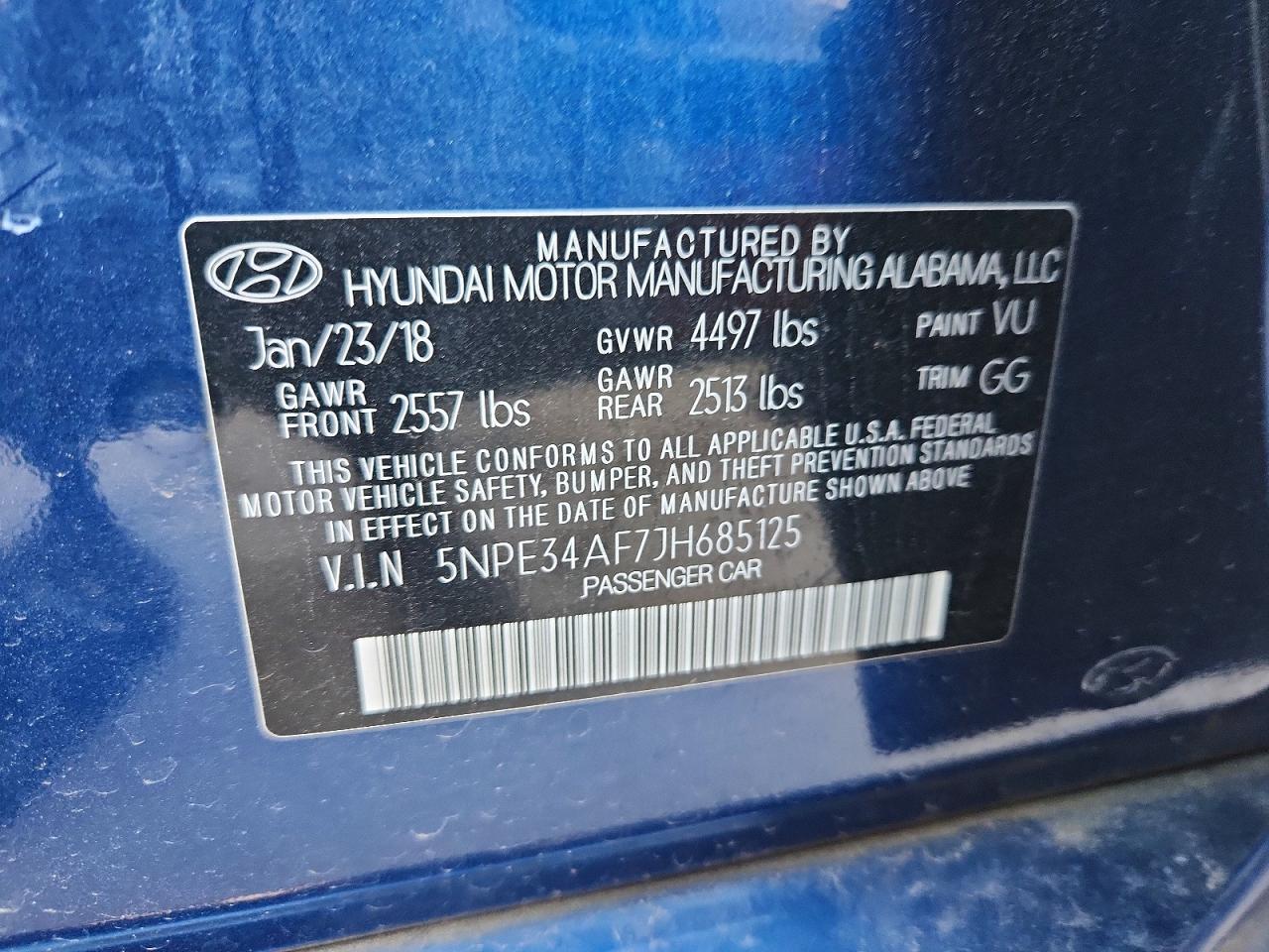 2018 HYUNDAI SONATA SEL photo 34