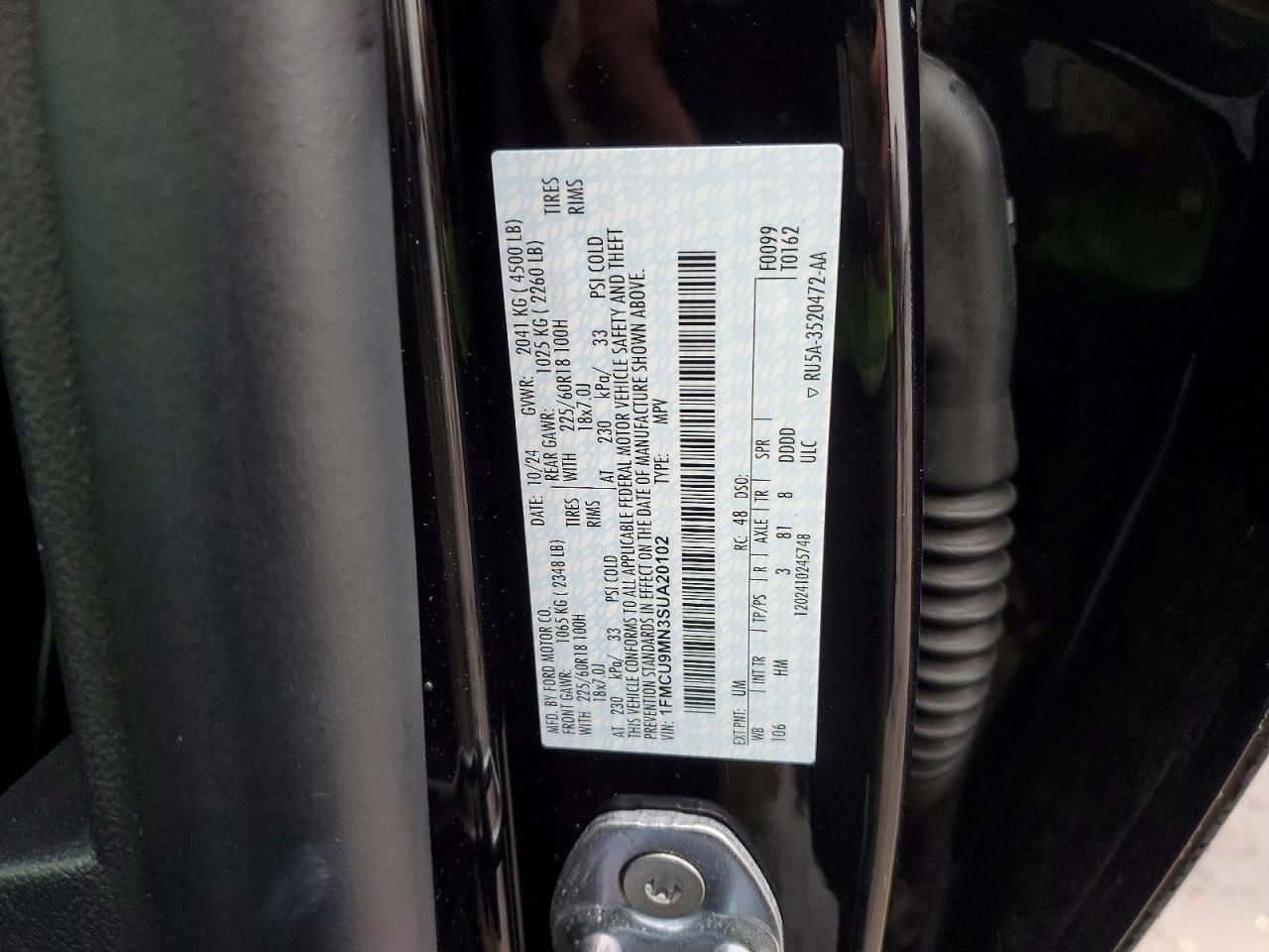 2025 FORD ESCAPE ST LINE photo 25