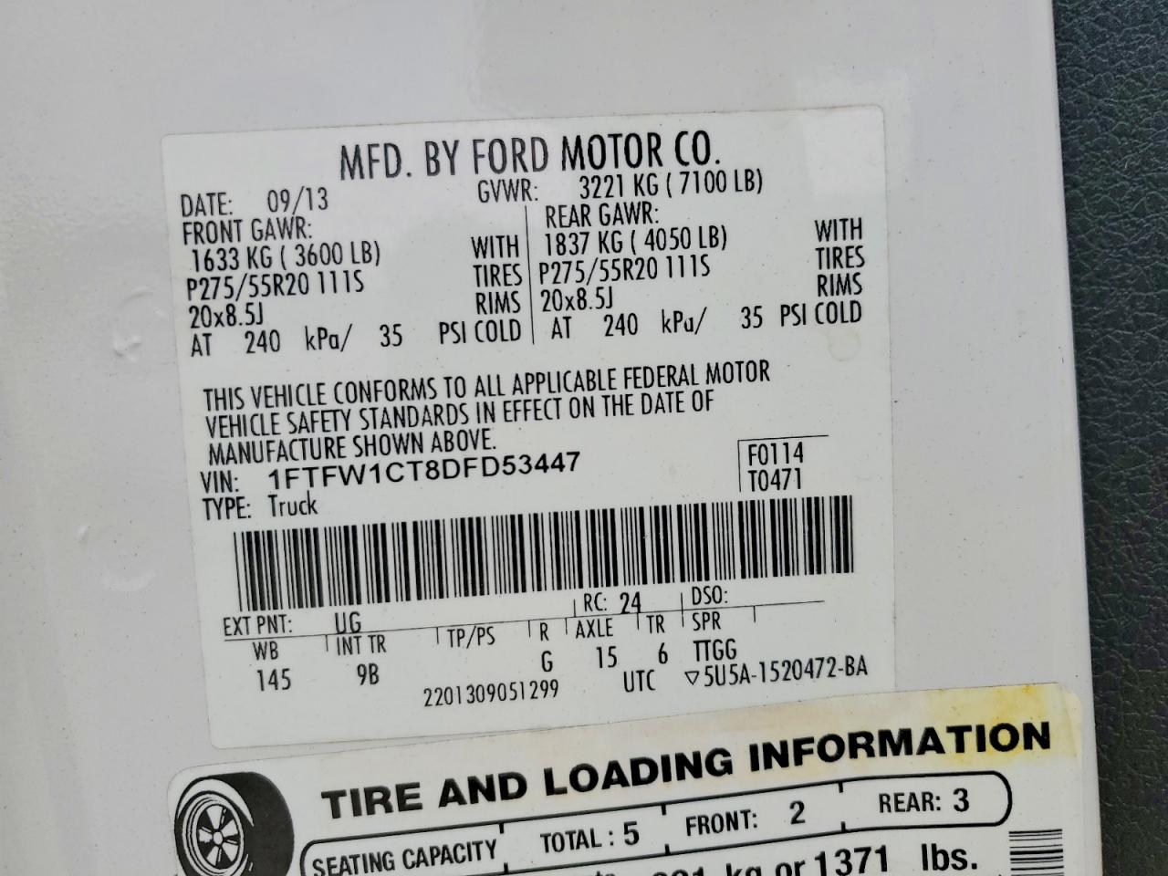 2013 FORD F150 SUPERCREW photo 34