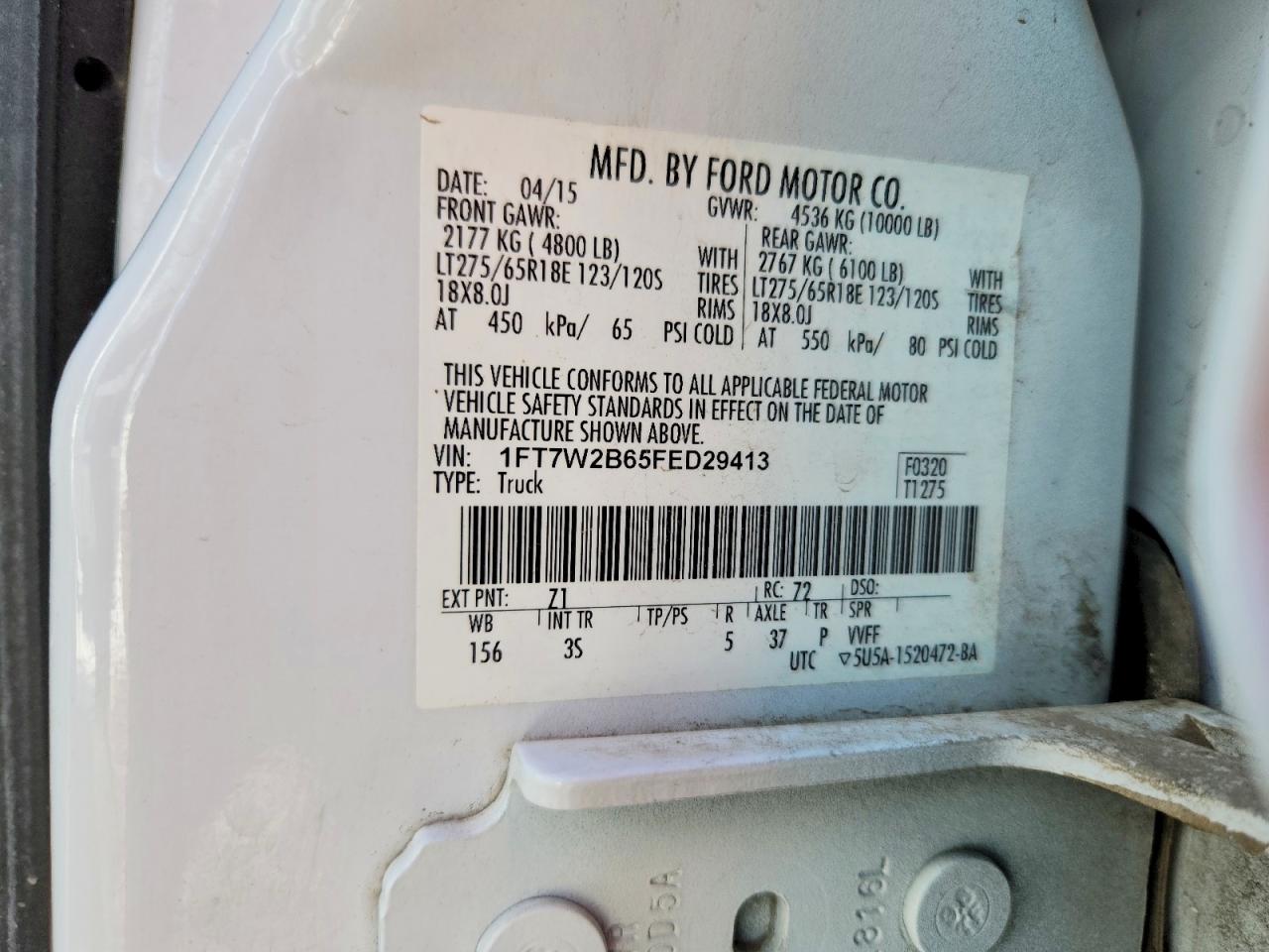 2015 FORD F250 SUPER DUTY photo 34