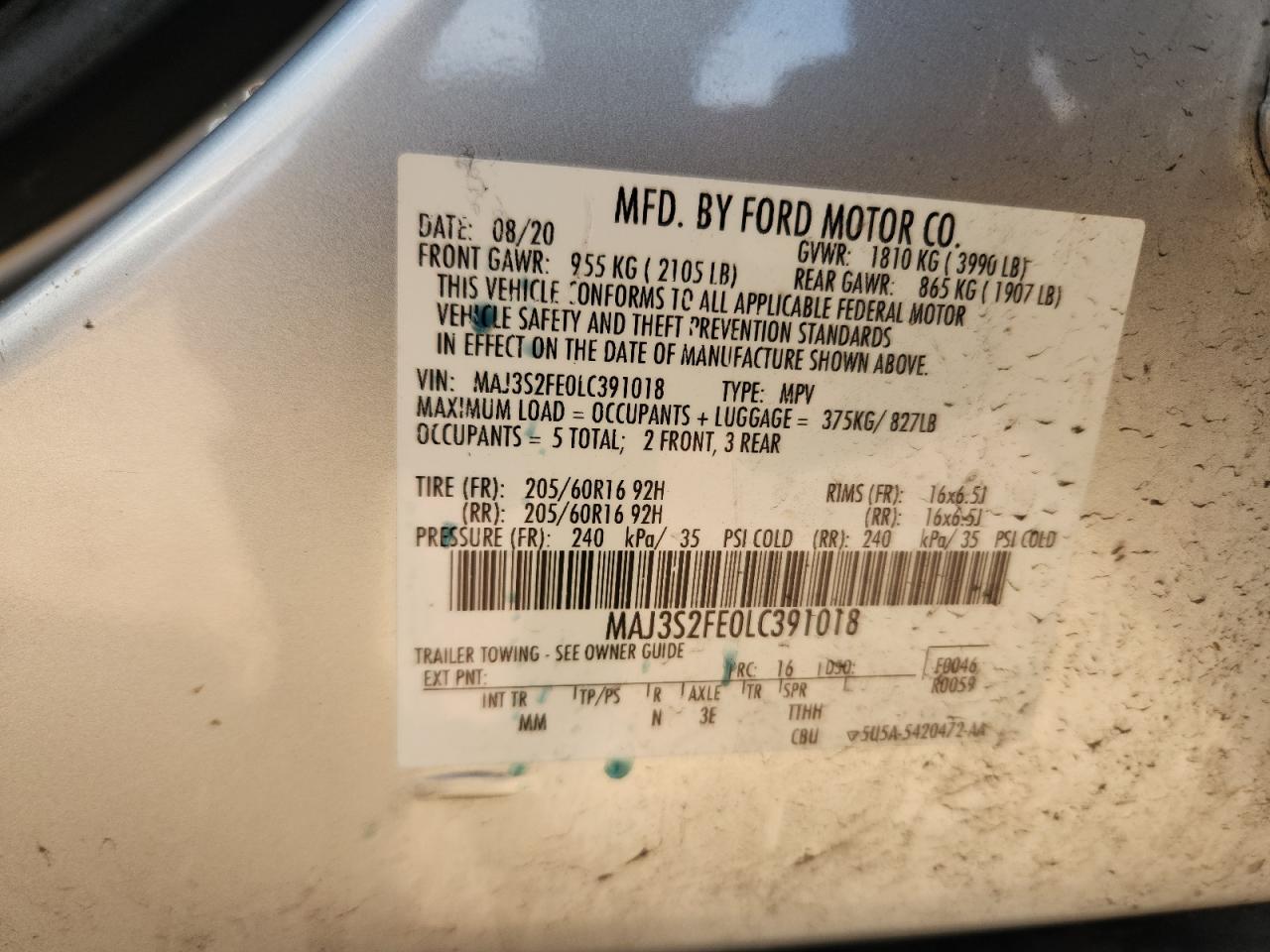 2020 FORD ECOSPORT S photo 25