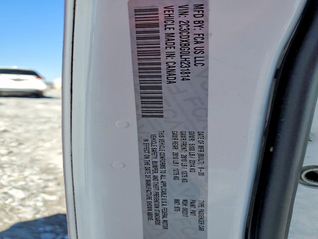 2020 DODGE CHARGER SXT photo 23