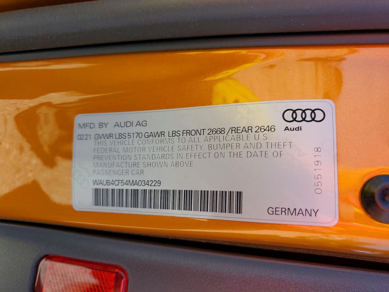 2021 AUDI S5 PRESTIGE photo 34