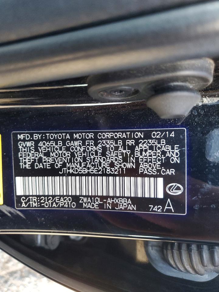 2014 LEXUS CT 200 photo 23