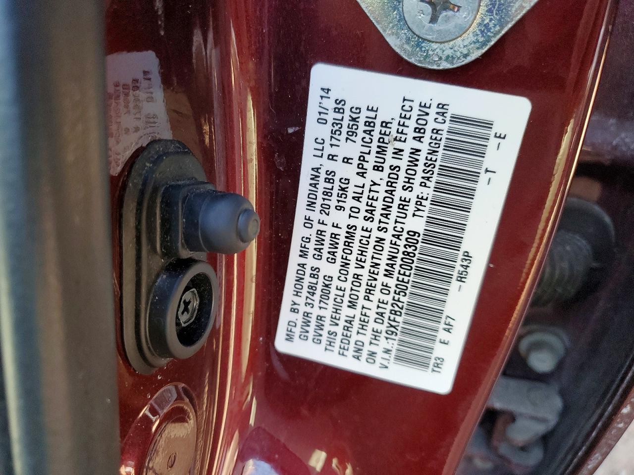 2014 HONDA CIVIC LX photo 37