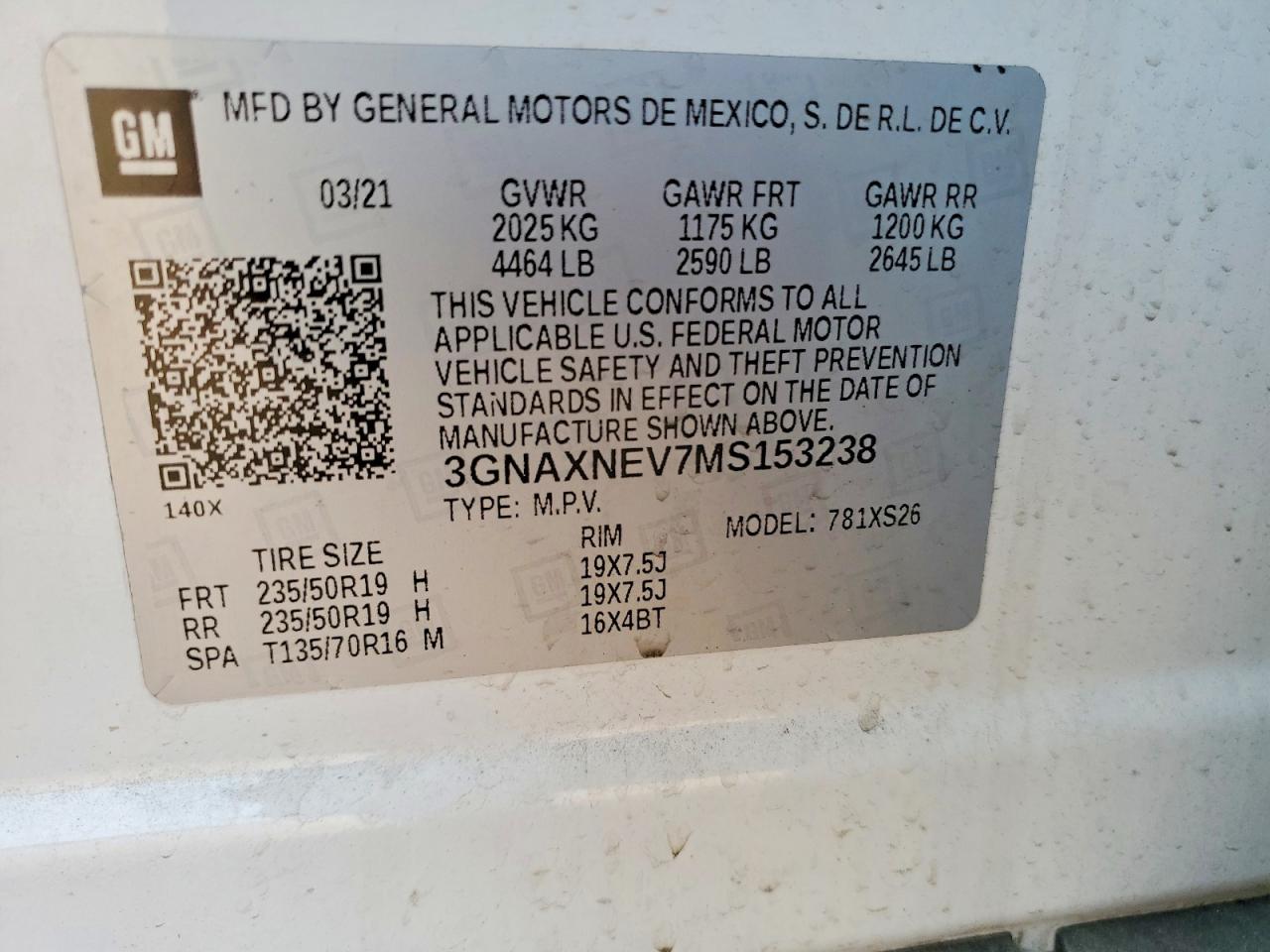 2021 CHEVROLET EQUINOX PREMIER photo 13