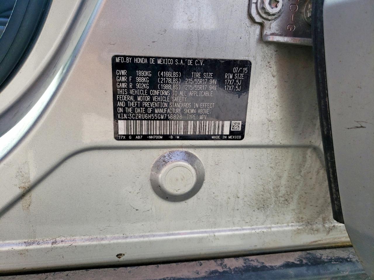 2016 HONDA HR-V EX photo 13